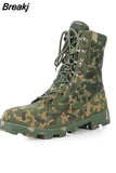 man ankle boots military shoes genuine leather shoes for men army