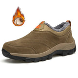 Men Winter Shoes Quality Moutain Sneakers Slip-on Male Rubber Bottom Sneaker Winter Warm Anti-skid Footwear Size