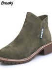 Shoes Women Fashion Thick Sole Ankle Boots Comfortable Plus Size Snow Boots for Women Female Platform Boots Botas De