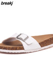 2023 New Fashion Summer Outside Cork Slipper Women Casual Beach Mixed Color Slides