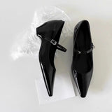 Breakj Spring And Summer New Slopes And Summer Tips Mary Jane Women's Shoes Sandal Temperament With Shallow Women's Single