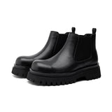 Breakj 2024 New Youth Tooling High Top Foot Round Head Middle Tube Thick Bottom Middle Heel Martin