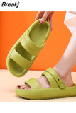 Men Women Slippers Unisex Couple Shoes Sandals Soft Sole Beach Slides Thicker Platform Slipper Home Indoor Bathroom