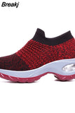 Women's Casual Sneakers Summer Comfort Mesh Running Shoes Breathable Cushion Black Sneakers for Women 2023 Student
