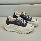 New High Top Cotton Sneakers Fashion Plush Warm Sports Dad's Shoes Color Matching Casual Running Platform Vulcanize