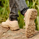 Men Military Combat Boots Waterproof Hiking Travel Shoes Work Shoes Army Tactical Shoes breathable Man Sneakers Desert