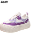 Women Chunky Mesh Sneakers Platform Sports Shoes New 2023 Spring Summer Thick Bottom 5cm Women's Casual Shoes Color