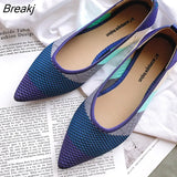 Simple Flat Shoes Women Comfortable Latex Insole Casual Shoes Candy Colors Pointed Single