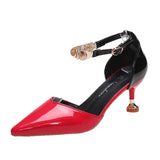 Women Sandals Narrow Band Vintage Square Toe High Heels Cross Strap Thong Sandals Heels