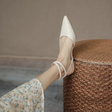 Summer New Band Women Sandal Fashion Pointed Toe Cross Strpa Gladiator Shoes Dress Flat