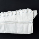 2023 Spring Autumn Women Canvas Casual Shoes Long Knee High Boots Lace-Up Zipper Comfortable Flat Sneakers Small