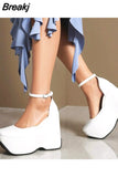 Platform Chunky Heels Wedges Pumps 2023 New Spring Summer Fall Great Quality Fashion Gothic Party Women Sandal
