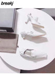 Square Toe High Heels Pumps Women Autumn Shoes Party Dress 2023 Spring Footwear Retro Female Work Pumps Zapatillas