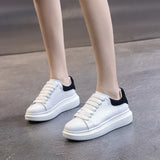Women's Shoes Spring 2023 New Leather Summer Casual Flat Platform Male White Shoe Couples Fashion Sneakers Tennis Female Size