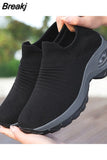 Women's Casual Sneakers Summer Comfort Mesh Running Shoes Breathable Cushion Black Sneakers for Women 2023 Student