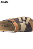 2023 New Fashion Summer Cork Slipper Women Casual Beach Non-slip Outside Cut-outs Slip on Slides