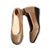 2021 Genuine Leather Retro Handmade Women's Shoes Large Size Leather Shoes Flat Suede Leather