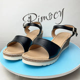Wedge Sandals for Women Summer 2023 Buckle Strap Platform Sandles Woman Thick Sole Non Slip Casual Sandalias