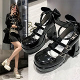 High Heels Women Shoes Thick Heels 2023 Spring New Bridesmaid Shoes Square Toe Thick Sole Shoes Platform