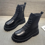 White Boots Women Shoes Womens Platform Heels Punk Goth Shoes Chunky Ankle Boots Winter Booties Size 41 Botas Fall