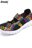 Sandals Women Handmade Casual Flat Shoes Outdoor Lightweight Casual Sports Hiking Shoes Large Size Zapatos De