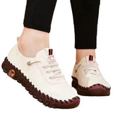 Breakj Red Tinger Single Shoes Women 2024 New Soft-Soled Soft-Sided Mother Shoes In The Elderly Anti-Slip