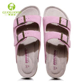 Summer Men's Mule Clogs Slippers High Quality Classic Two Buckle Cork Slides Sandals Footwear For Men Women Unisex