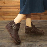 New Fashion All-match Women's Boots Solid Color Temperament Spring and Autumn Without Lace-up Sleeve Shoes for