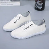 for Women 2023 Spring Women White Casual Shoes Breathable Flats Fashion Soft Lace-up Women Sneakers Zapatos De