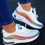 Colorful Cool Sneaker Ladies Lace Up Vulcanized Shoes Casual Female Flat Comfort Walking Shoes Woman 2020