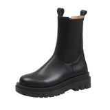 Martin Boots Women's Boots 2024 New Autumn And Winter Velvet Chelsea Chimney Boots Single