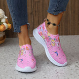 Women Shoes 2024 Trend Comfort Breathable Casual Women Sneakers Fashion Rhinestone Flat Shoes for Women Plus Size