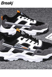 Men Sneakers Spring New Breathable Comfortable Vulcanized Shoes Male Lace-up Casual Flat Running Trend Platform