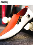 Solid Color Slip Men Driving Shoes Spring and Autumn New Style Breathable Light Men's Peas Shoes The British