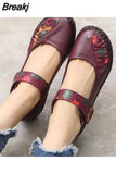 Leather Soft Bottom Women Flats Mother Shoes Comfort Oxford Shoes For Women Shoes Women Loafers