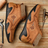 Men Boots Men Casual Shoes Sneakers High Top Western Ankle Boots Waterproof Winter with Fur Super Warm Snow