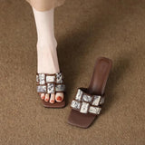 Breakj Slippers Women Wear The New Summer 2024 Fashion Small Fragrance Fashion Delicate And Sophisticated Sense Cool