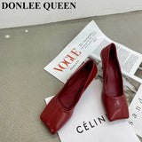 Pumps Women Shoes Fashion Square Toe High Heels Office Dress Shoes Stiletto Pumps Wedding Party Elegant Zapatillas