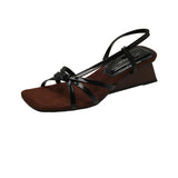 Breakj Fairy Wind Woven Temperament In The Summer Of 2025, Show-To-Toed And Sandals Women's One-Legged
