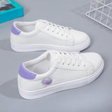 Heart Shoes Flat Running Shoes for Women Sports Lightweight Casual Breathable Shoes Women's Sneakers White Tennis
