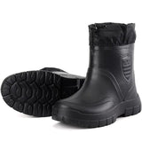Men's Boots Windproof Outdoor Work Boots Cotton Rain Boots Men Snow Boots Waterproof Winter Rubber Boots Warm Light Ankle