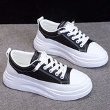 White Shoes Female Spring 2023 New Students Versatile Ins Flat Plate Shoes Female Platform Korean Version Sports Small White