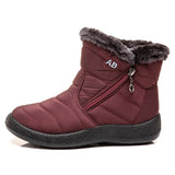 Waterproof Snow Boots for Women Winter Shoes Warm Plush Platform Ankle Boots Woman Big Size Non Slip Low Heel