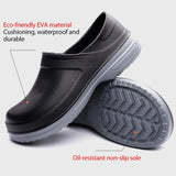 New Hotel Kitchen Clogs Non-slip Waterproof Oil-proof Work Shoes Breathable Resistant Kitchen Cook Chef Shoes Plus