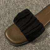 Flat Slippers In The Summer Of 2024 Women Wear Flip-Flops, Flat Heels, Pregnant Women's Comfortable And Fashionable Square-Toe