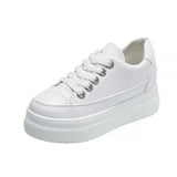 Breakj Small White Shoes Female Students 2024 Spring Autumn New Korean Version Of The Tide Thick Sole 7Cm Foreign Gas Pine Cake Casual
