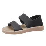 Breakj Plus Size 2024 Summer New Fairy Wind Soft Bottom Sandals Two Wear Back Bag With Roman Beach Sandals