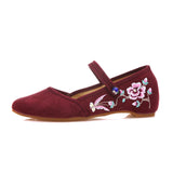 Breakj Shoes Single Shoes Fashion Tendon Embroidered Cloth Shoes Women's Single Shoes Spring And Summer Cloisonne Shallow Cloth