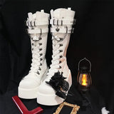 Style Brand New Dropship Vampire Cosplay Platform Women Mid-calf Boots 2023 Autumn Winter Street Shoes Motorcycle