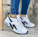 2023 New Fashion Wedge Platform Plus Size Casual Sports Shoes Women Lace-up Mesh Breathable Women's Vulcanized